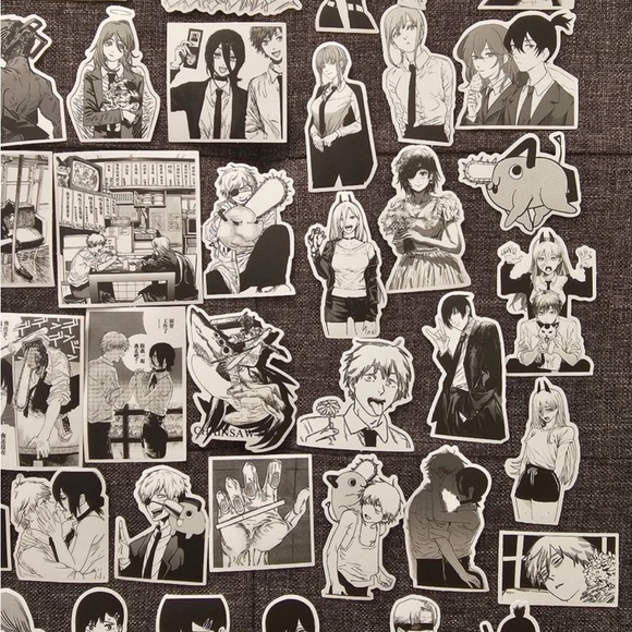 Chainsaw Man Sticker set 65 pcs Japanese Anime - Picture 4 of 5